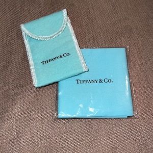 Tiffany & Co. dust bag and cleaning cloth